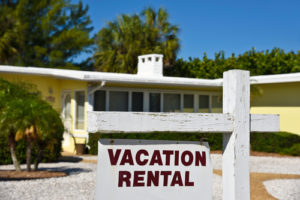 vacation rental sign